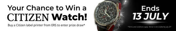 Buy a Citizen label printer to enter watch prize draw